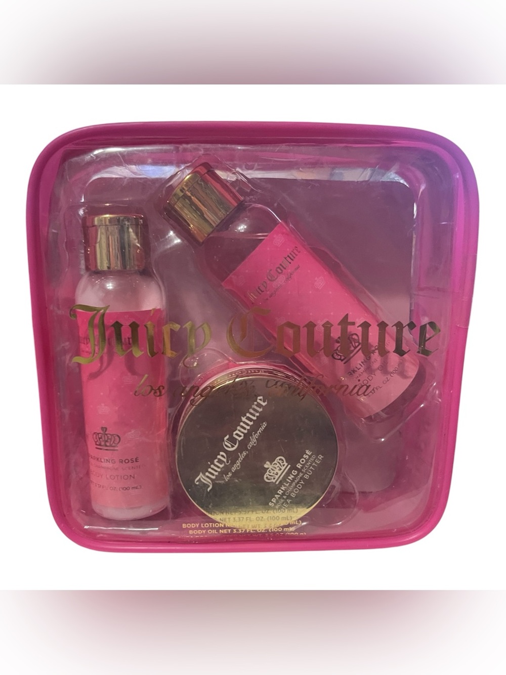 Juicy Couture Sparkling Rosé 3-Piece Bath & Body Gift Set – NWT